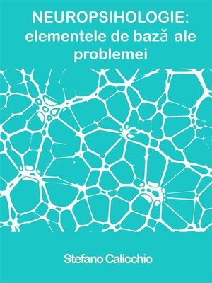 cover image of NEUROPSIHOLOGIE--elementele de bază ale problemei